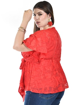 Blusa Roman Fashion manga corta para mujer