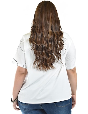 Blusa camisera Roman Fashion manga corta para mujer