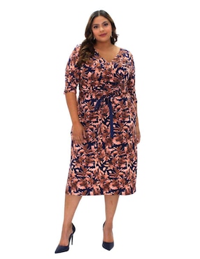 Vestido midi casual La Difference para mujer