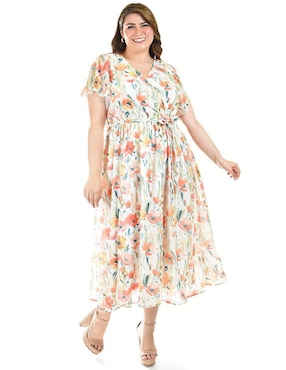 Vestido midi casual Roman Fashion para mujer