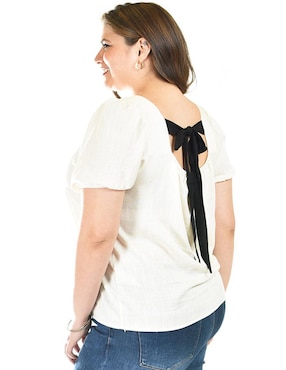 Blusa Roman Fashion manga corta para mujer
