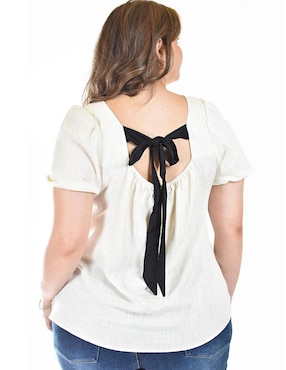 Blusa Roman Fashion manga corta para mujer