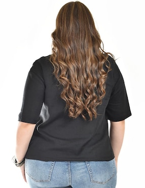 Blusa camisera Roman Fashion manga corta para mujer
