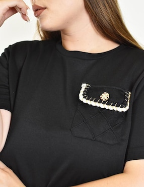 Blusa Roman Fashion manga corta para mujer