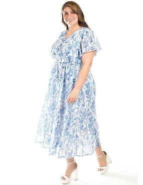 Vestido midi casual Roman Fashion para mujer