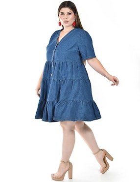 Vestido a la rodilla casual Roman Fashion para mujer