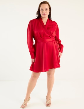 Vestido corto de fiesta Map escote v