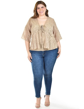 Suéter Roman Fashion cuello redondo para mujer