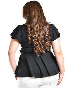 Blusa Roman Fashion manga corta para mujer