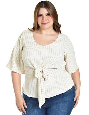 Blusa Roman Fashion manga corta para mujer