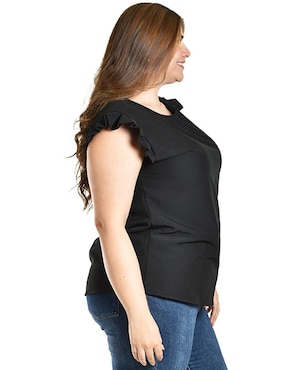 Blusa Roman Fashion manga corta para mujer