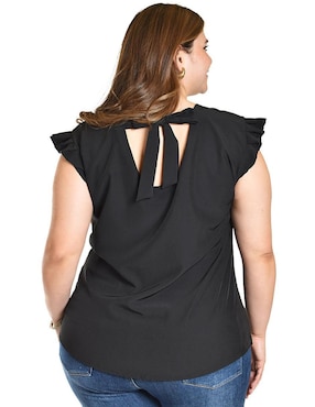 Blusa Roman Fashion manga corta para mujer