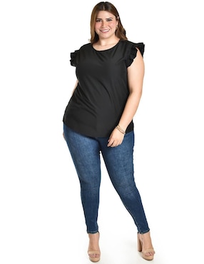 Blusa Roman Fashion manga corta para mujer