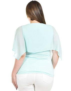 Blusa Roman Fashion manga corta para mujer