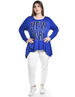 Blusa Roman Fashion manga larga para mujer