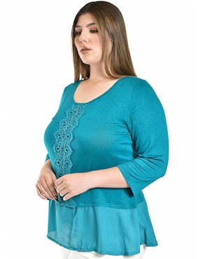 Blusa Roman Fashion manga 3/4 para mujer