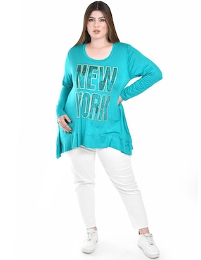 Blusa Roman Fashion manga larga para mujer