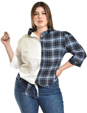 Blusa Roman Fashion manga 3/4 para mujer