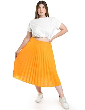 Falda midi Roman Fashion a la cintura