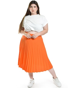 Falda midi Roman Fashion a la cintura