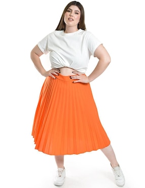 Falda midi Roman Fashion a la cintura