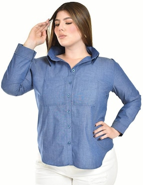 Blusa Roman Fashion manga larga para mujer
