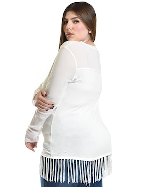 Blusa Roman Fashion manga larga para mujer