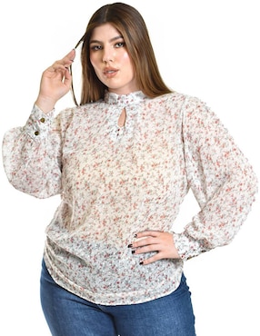 Blusa Roman Fashion manga larga para mujer