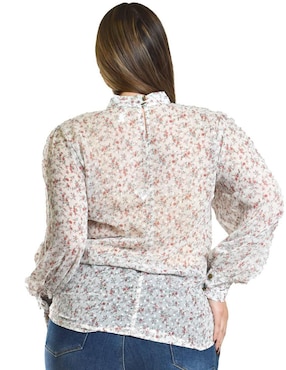 Blusa Roman Fashion manga larga para mujer