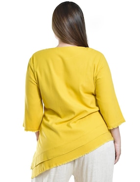 Blusa Roman Fashion manga 3/4 para mujer