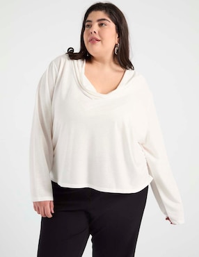 Blusa Morethanangels manga larga para mujer