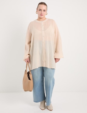 Blusa Morethanangels manga larga para mujer