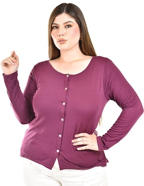 Blusa Roman Fashion manga larga para mujer