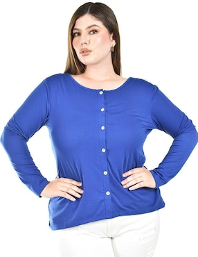 Blusa Roman Fashion manga larga para mujer