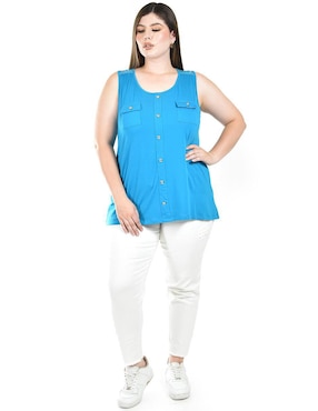 Blusa de tirantes Roman Fashion para mujer