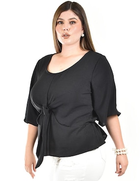 Blusa Roman Fashion manga corta para mujer