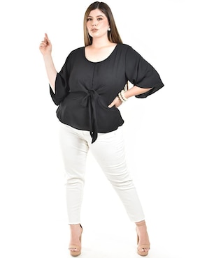 Blusa Roman Fashion manga corta para mujer
