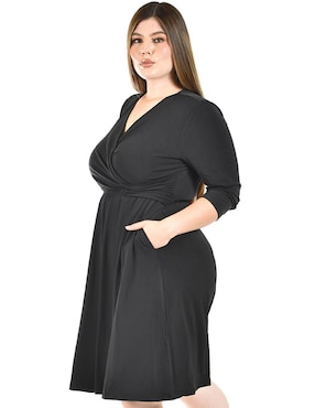 Vestido a la rodilla casual Roman Fashion para mujer