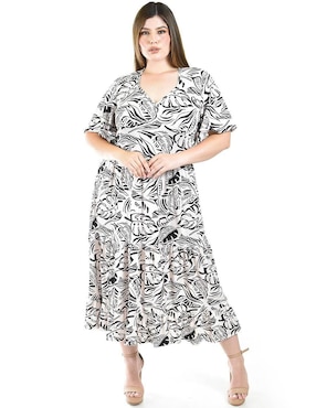 Vestido midi casual Roman Fashion para mujer