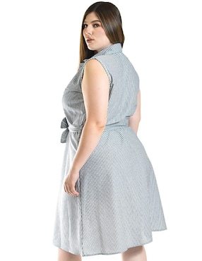 Vestido a la rodilla casual Roman Fashion para mujer