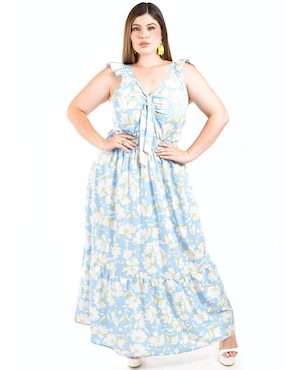 Vestido maxi casual Roman Fashion para mujer