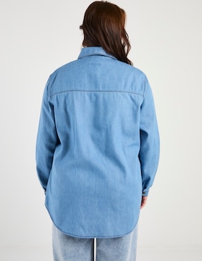 Blusa camisera The Pattern manga larga para mujer