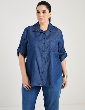 Blusa camisera The Pattern manga 3/4 para mujer