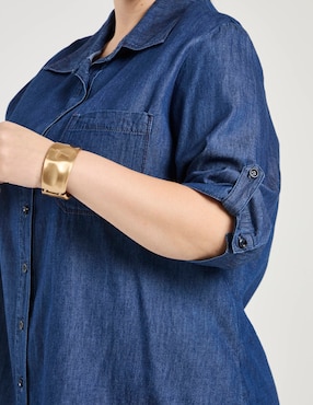 Blusa camisera The Pattern manga 3/4 para mujer