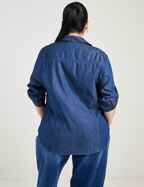 Blusa camisera The Pattern manga 3/4 para mujer