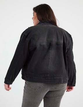 Chamarra denim The Pattern de mezclilla para mujer