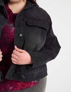 Chamarra denim The Pattern de mezclilla para mujer