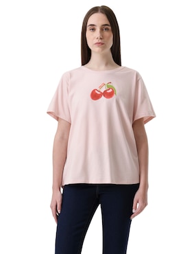 Playera manga corta Levi's cuello redondo para mujer