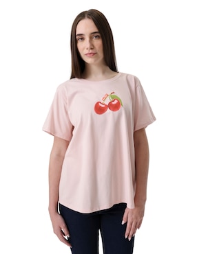 Playera manga corta Levi's cuello redondo para mujer