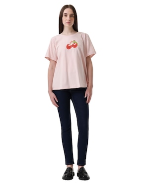 Playera manga corta Levi's cuello redondo para mujer